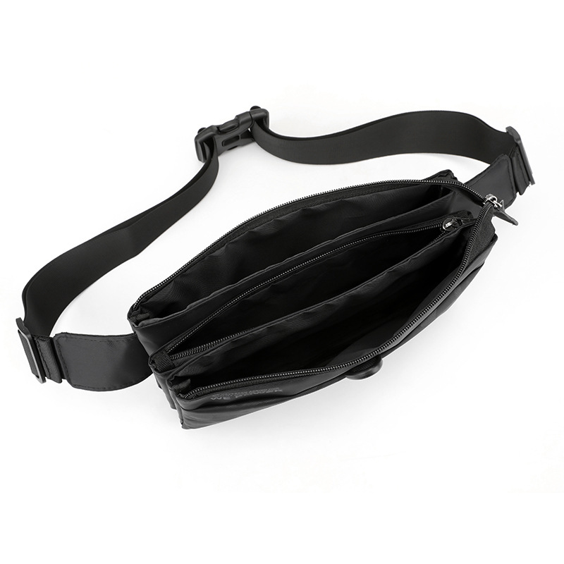 WEPOWER New Men's Waist Bag Casual Chest Bag Crossbody Bag Water-repellent Ultra-thin Outdoor Waist Bag Coin Purse