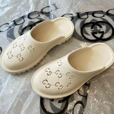 PVC closed toe hole shoes flat mid heel fashionable all-match breathable non-slip deodorant indoor and outdoor slip-on slippers