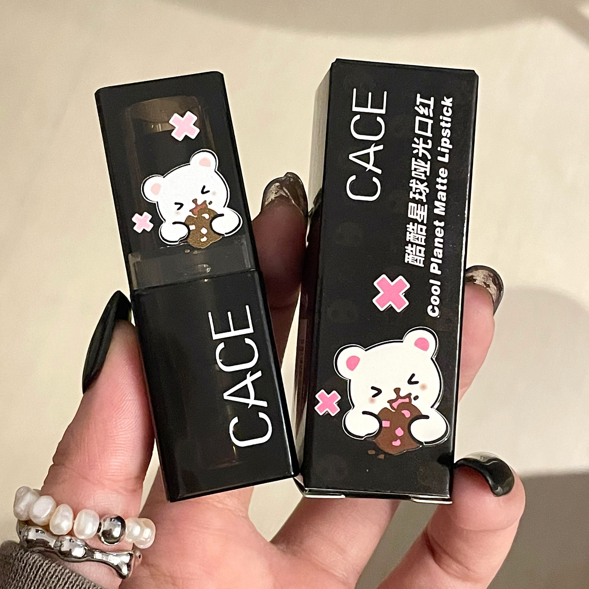CACE Cool Planet Matte Lip Glaze Don't Pull Dry Don't Pick Leather White Lipstick Girl Joker Little Red Book Hot