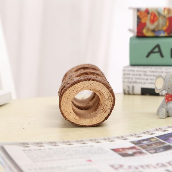 Amazon cross-border hot hamster solid wood pipe solid wood rabbit molar tree tube support one-piece delivery