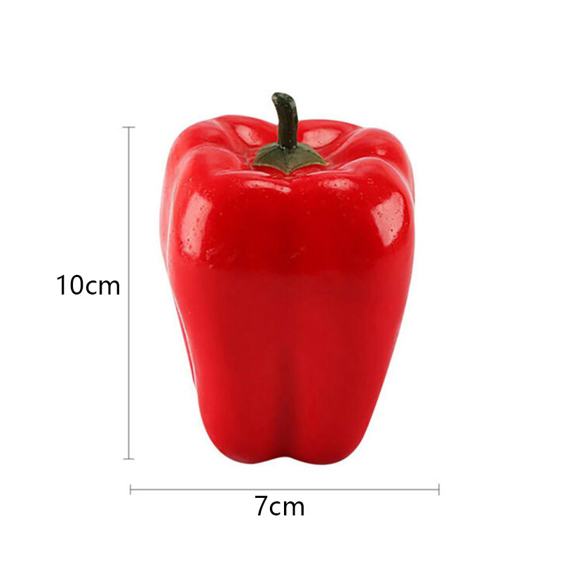 Simulation Vegetable Pepper Sweet Pepper Vegetable Pepper Model Restaurant Home Decoration Shooting Props Kindergarten Early Education Props