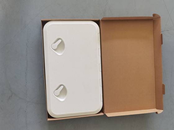 Marine yacht inspection hole Square deck hatch cover white non-slip hand hole cover inspection work cover hatch cover