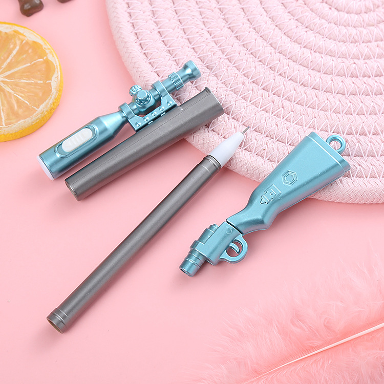 Light gun pen luminous neutral pen creative sniper rifle modeling water pen student stationery office supplies signature pen