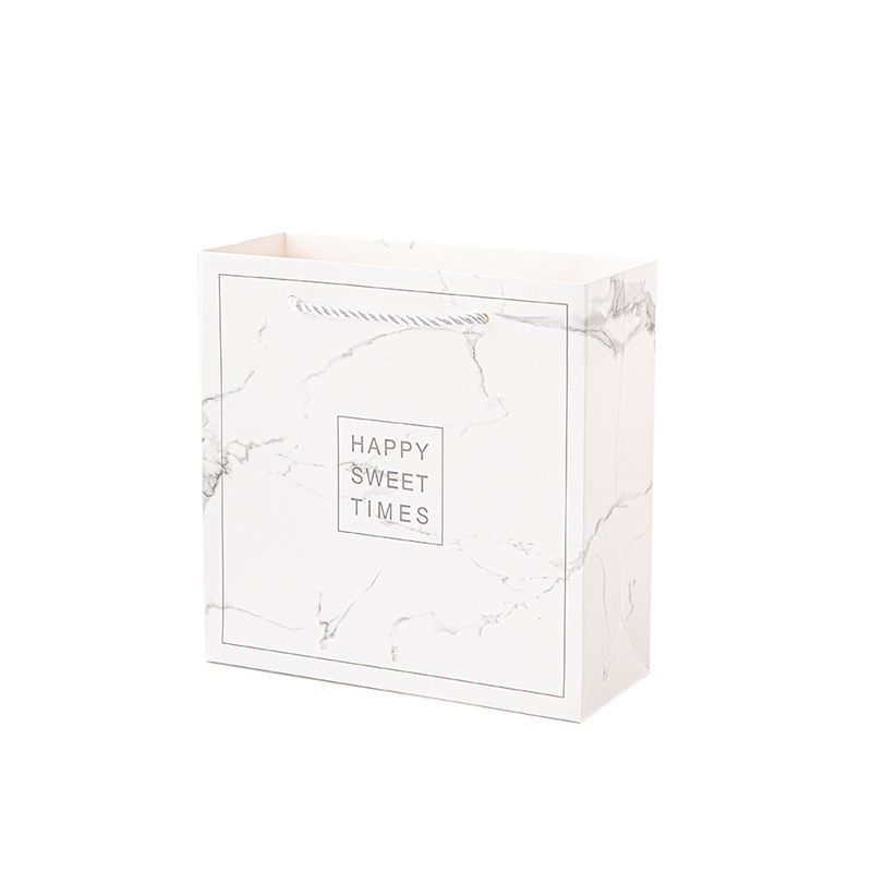 In stock marbling gift bag shopping paper bag color printing packaging bag foreign trade handbag jewelry bag factory wholesale