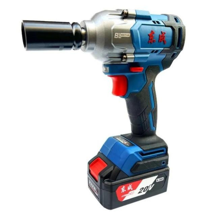 Dongcheng Electric Wrench 488N Twist Industrial Grade Large Torque Brushless Impact Lithium Electric Wrench Auto Repair Woodworking Small Air Gun