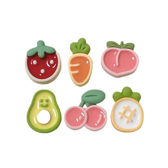 Resin accessories wholesale diy accessories handmade material shoe buckle hat patch cream glue accessories drop oil fruit