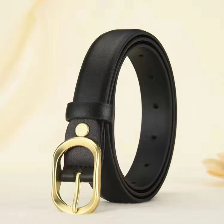 Curea simplă, all-match, pentru femei, curea pentru blugi, pantaloni, stil coreean, stil vintage, elegant, decorativ, costum_voghion.com