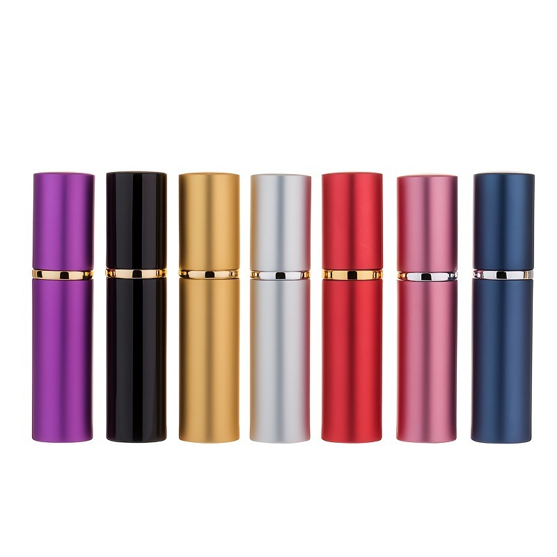 New 10ml glass perfume bottle press type metal spray empty bottle cosmetics packaging perfume pipe spot