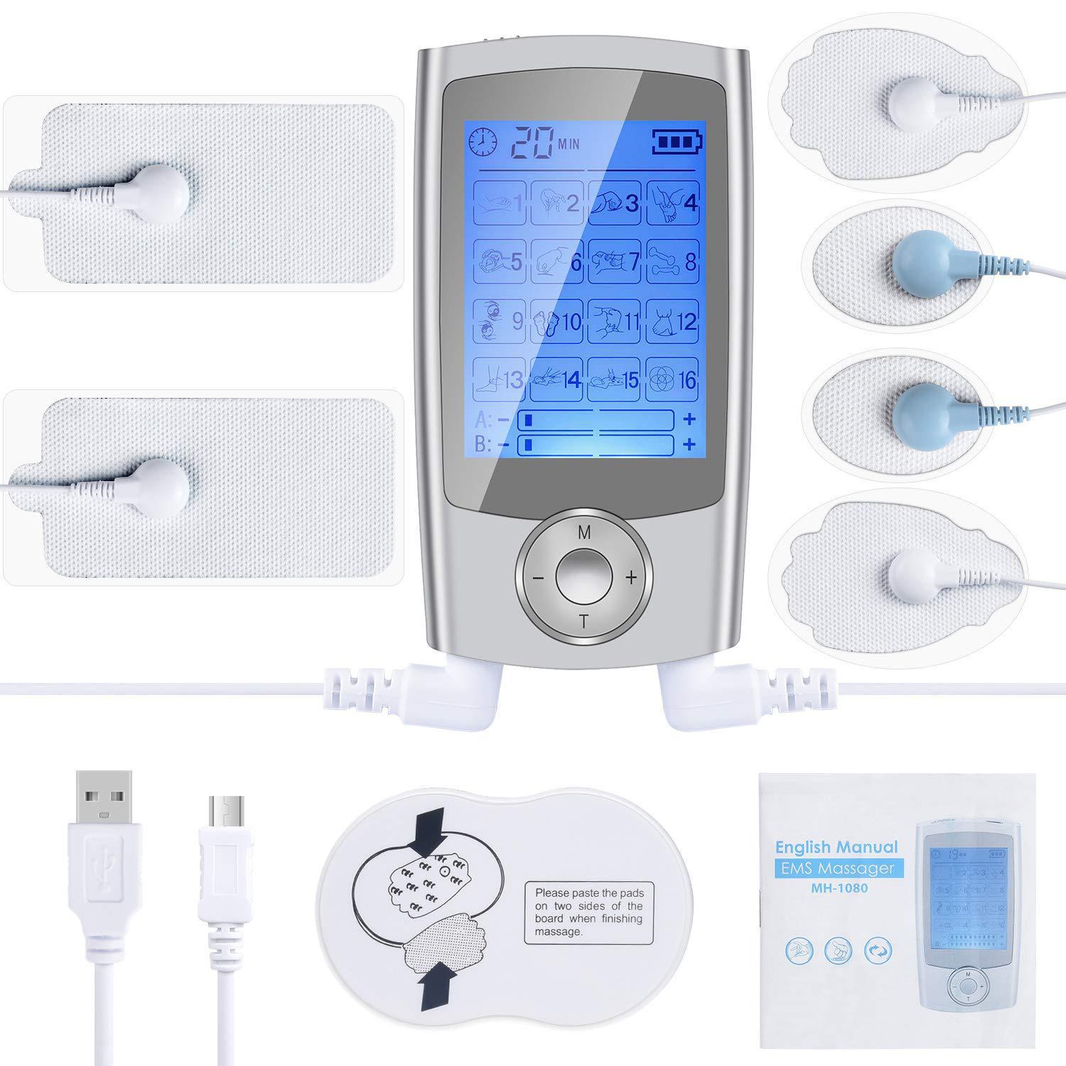 New 36 modes AB dual channel TENS physiotherapy instrument digital Meridian massager EMS pulse massager