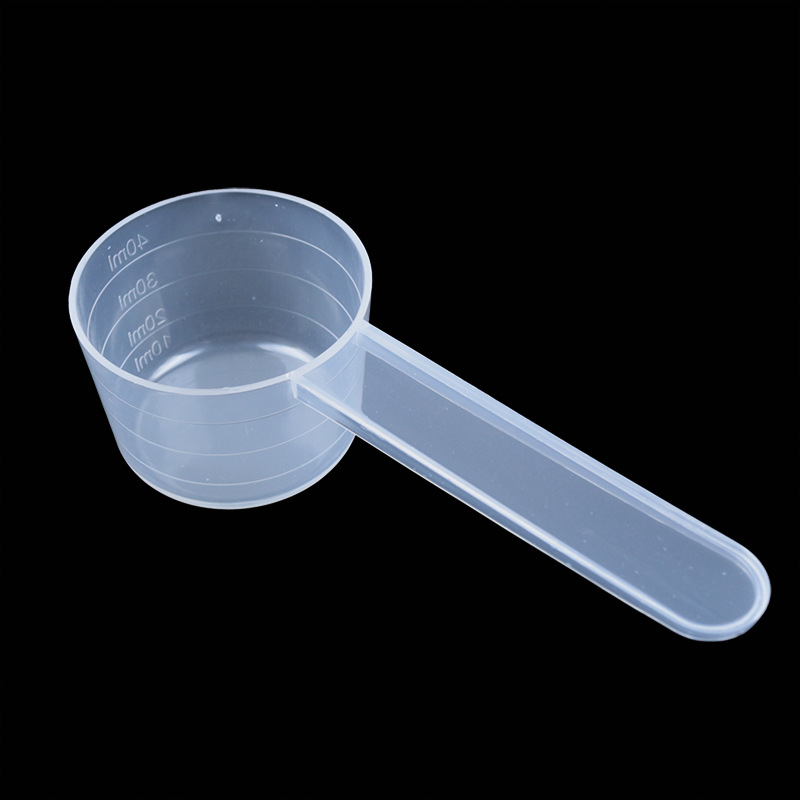 20g g measuring spoon flat spoon measuring spoon 40ml ml plastic spoon quantitative spoon transparent spoon liquid powder spoon