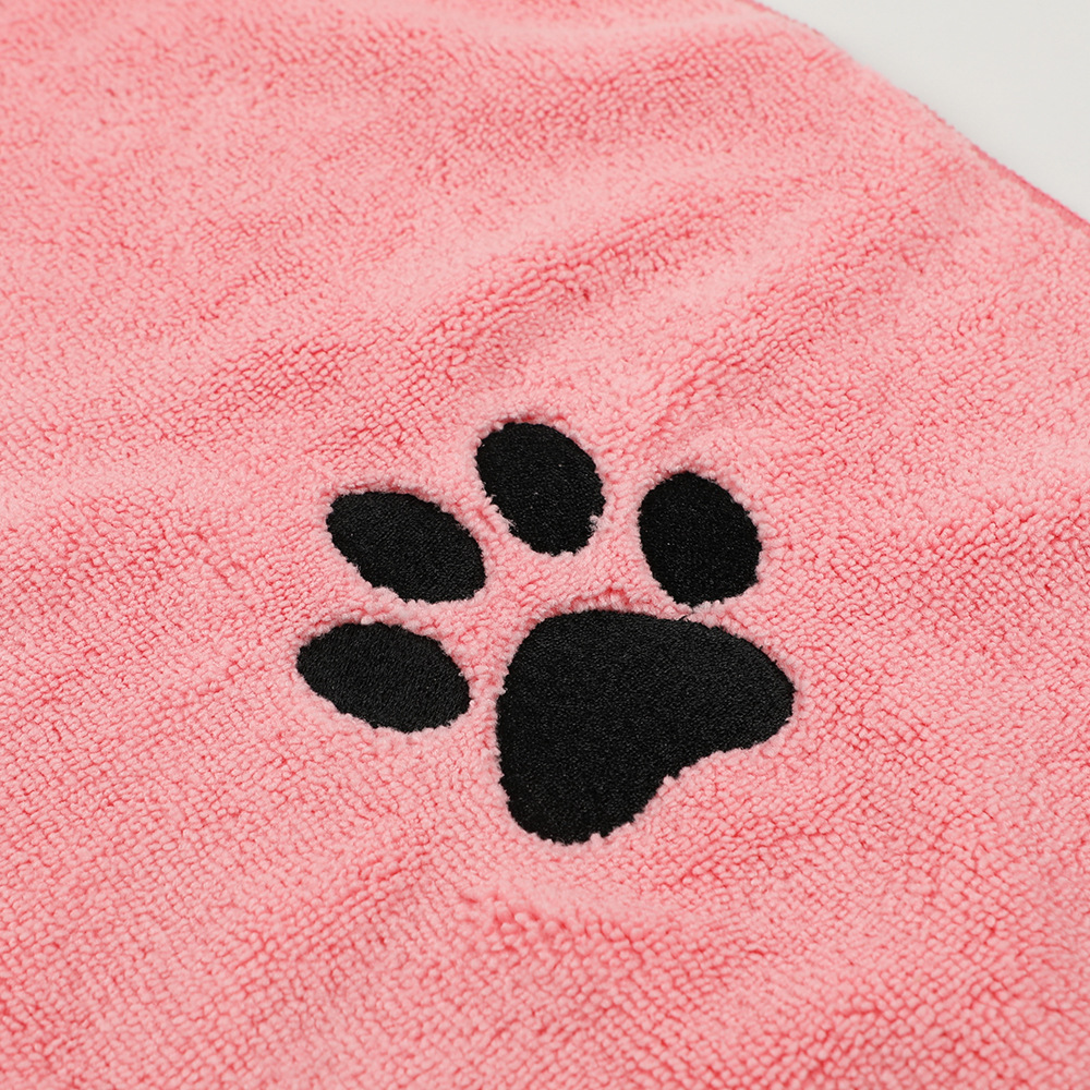 BANGGU Factory Microfiber Pet Embroidered Towel Dog Bath Bath Towel Absorbent Soft Cat Wipe