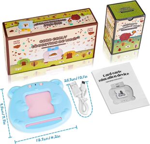 Cross-border English French German Italian Flash Cards Children's Educational Flash Card Early Education Card Machine