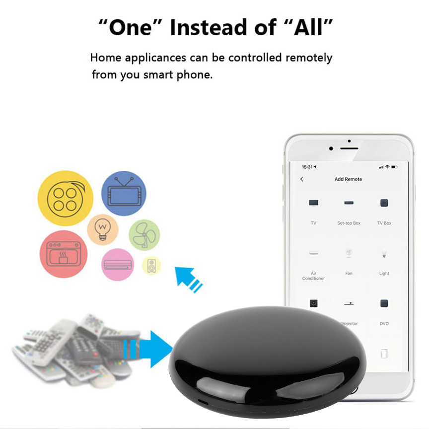 Graffiti smart home wifi universal infrared remote control mobile phone wireless control smart speaker voice control