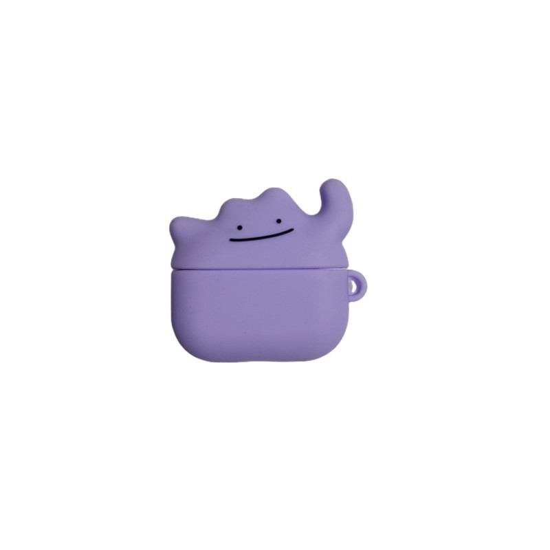 Cute cartoon purple variety monster AirPods pro Bluetooth headset protective case 1/2/3 generation soft case suitable for new