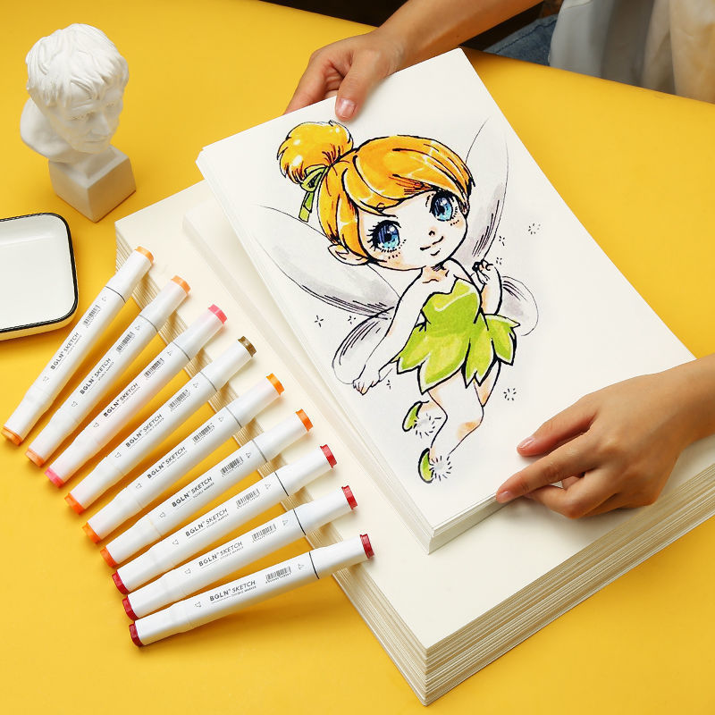 Cartoon Kent Paper Oil Painting Stick Special Paper Sketch Paper 4K Mark Pen Paper White Cardboard Handwritten Newspaper Special Paper Thickened