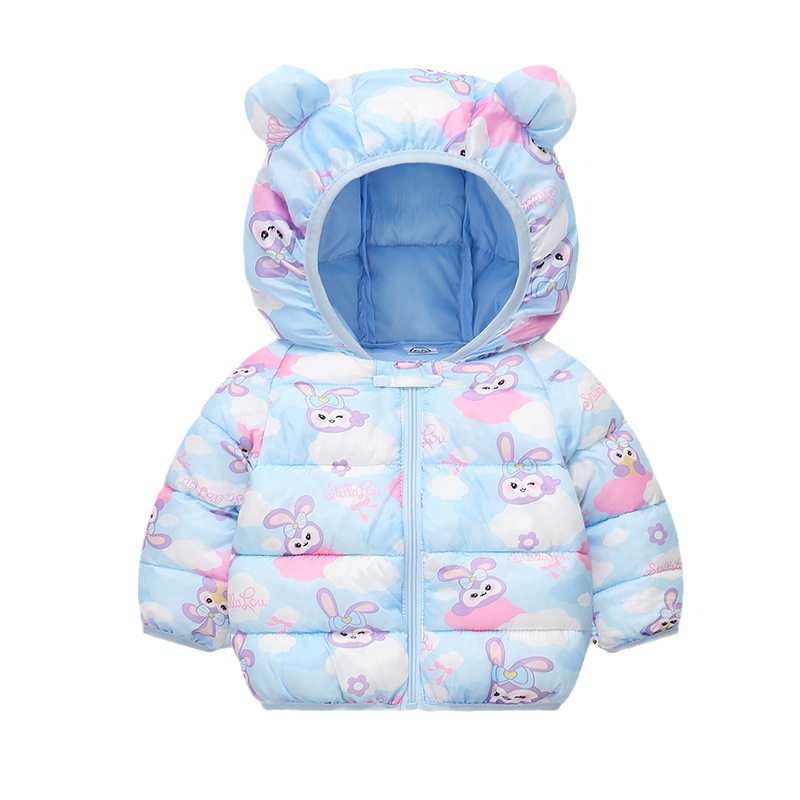Autumn and winter warm coat children's down cotton-padded jacket infant cotton-padded jacket small and medium-sized children's clothing for boys and girls baby lightweight cotton-padded jacket
