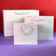 Gradient smoke pink ins style gift creative portable gift bag paper bag bag packaging bag high color value wholesale