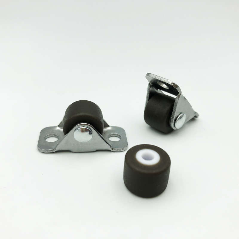 0.5 inch side several directional casters rubber mute hardware paste type hidden furniture coffee machine tray casters