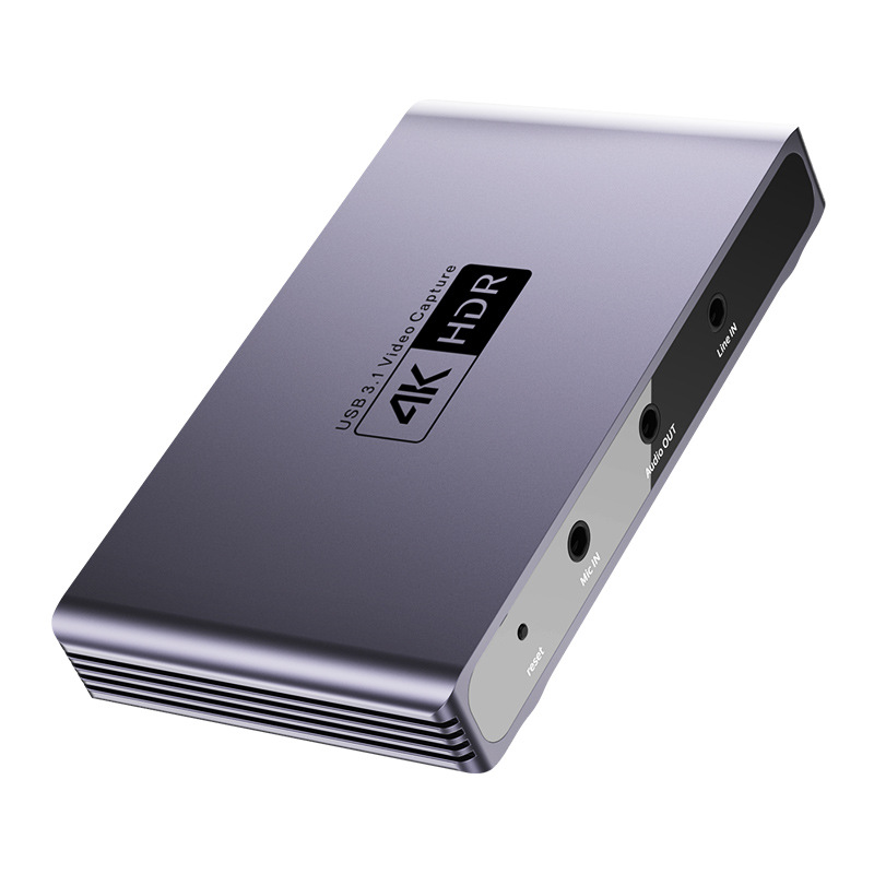 HDMI video capture card high halal 4K mixing ring out PS5 game conference SLR mobile live recording