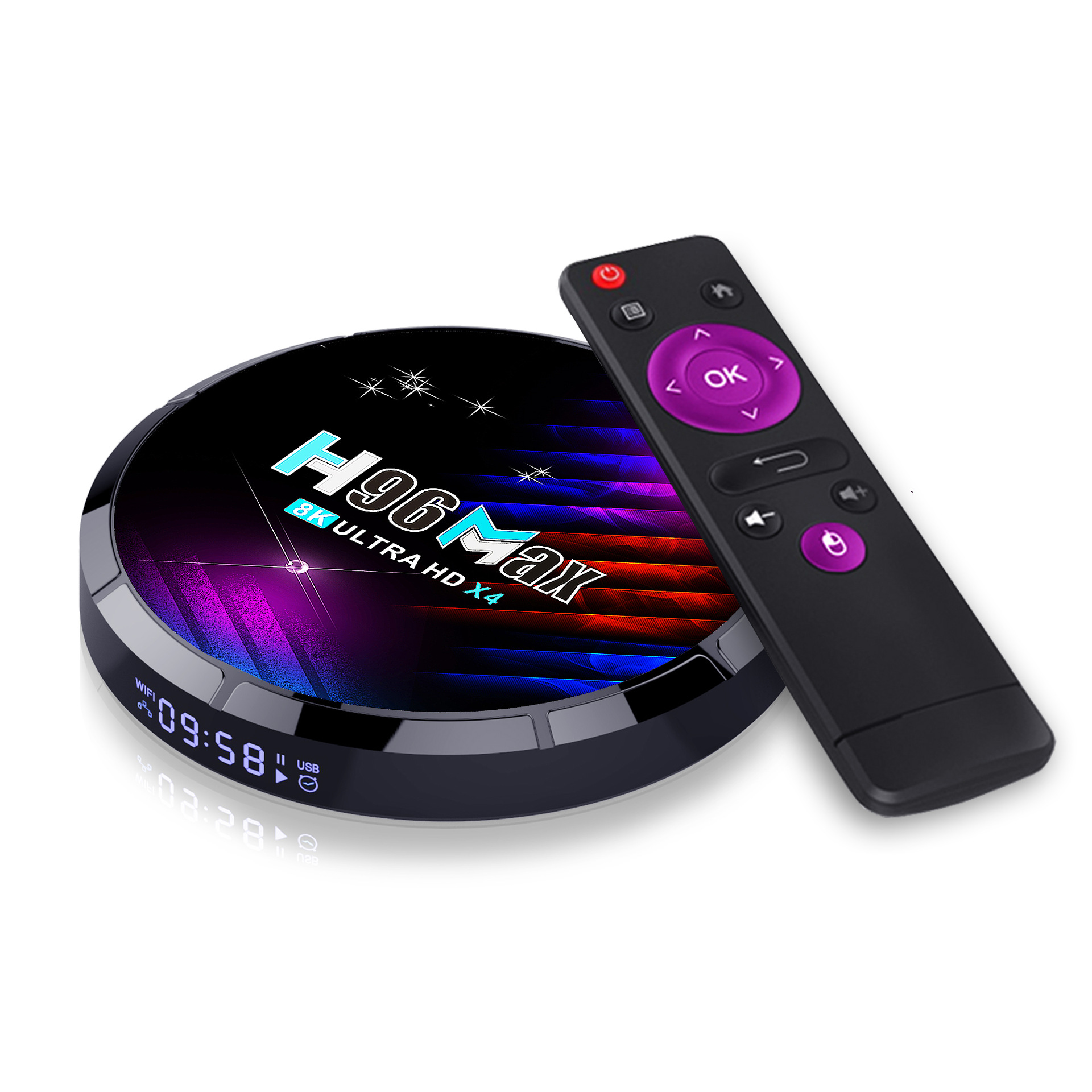 Foreign trade cross-border explosions H96max Android TV box S905X4 household 8K ultra-clear network set-top box wholesale