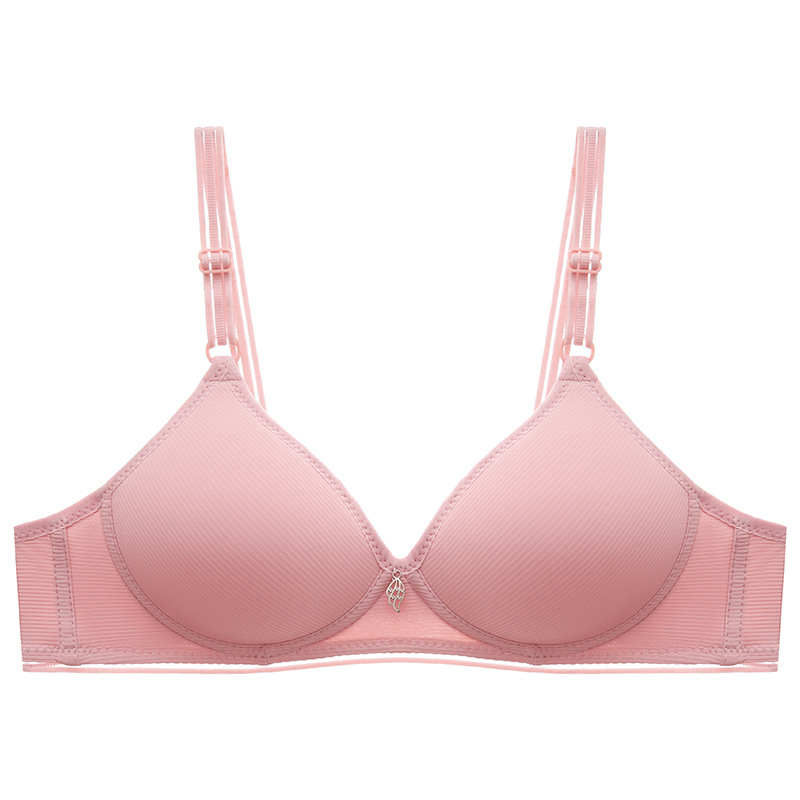 Factory wholesale middle-aged women's baby cotton thin mold cup simple natural traditional closing accessory milk gathered smooth bra