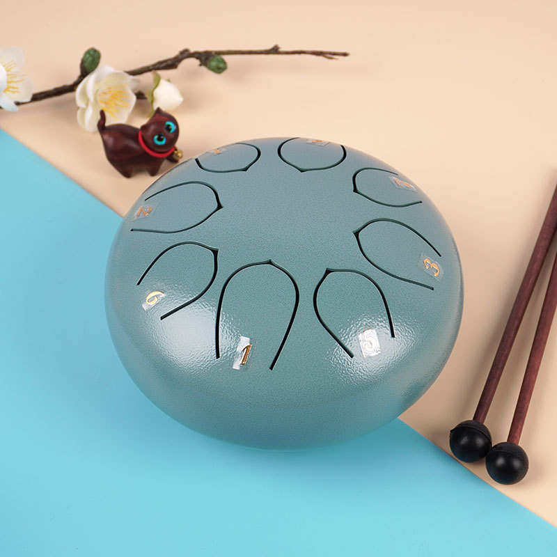 Full syllable ethereal drum 6 inch 8 tone Lotus drum steel tongue drum worry-free drum children Enlightenment percussion instrument source factory