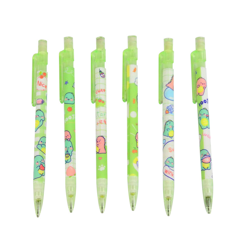 Cartoon Dinosaur Mechanical Pencil Creative Student Children's Painting Practice Sharpening-free Pencil 0.5 Activity Pencil Wholesale
