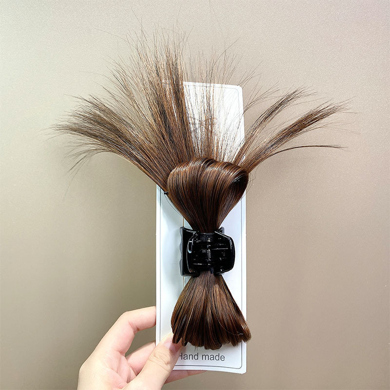 Vistas spalvu atspoles galvas loks Parūka, satvērēja saspraude Hot Girl Chicken Coop matu sprādze Sieviešu galvas aizmugures spalvu haizivis_voghion.com