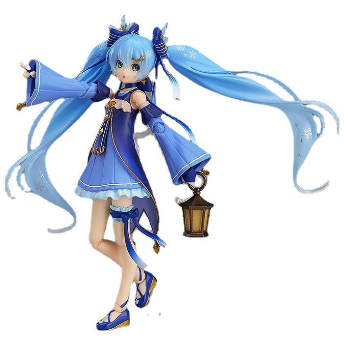 Beautiful girl FigmaEX037 starry sky snow first sound animation model joint movable hand model desktop ornaments