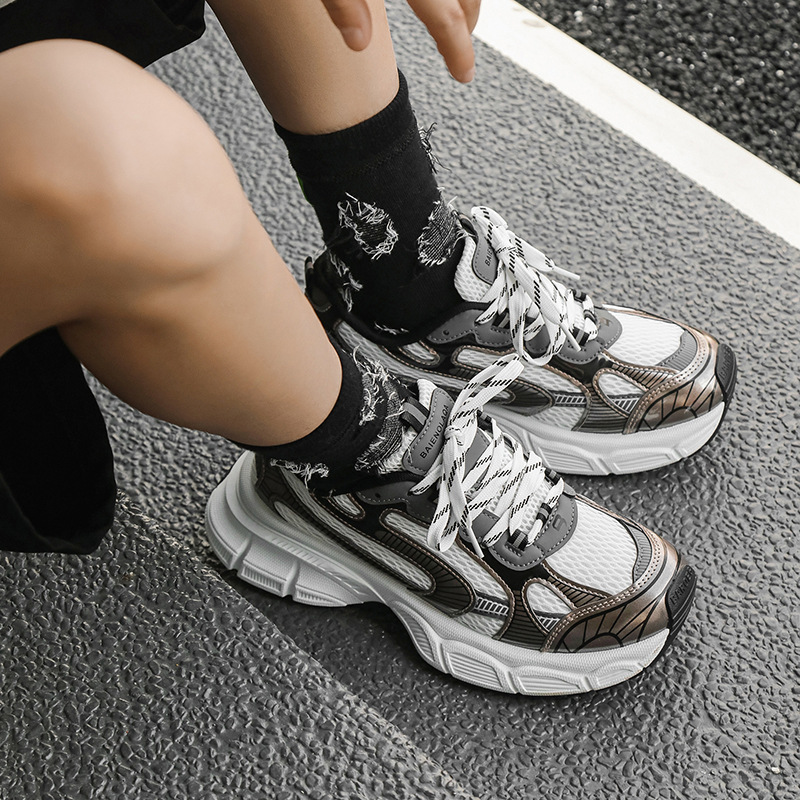 2023 Couple Mesh Breathable Torre Shoes Low-top Thick Sole Increased Casual Men's Sports Running Shoes YH917 Generation