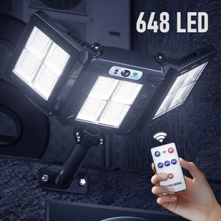 Wilder new solar street lamp induction courtyard wall lamp remote control outdoor wall lamp stall night market lamp