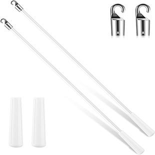 Cross-border 12/17 inch Venetian blinds turning Rod glass fiber rod Venetian blinds alloy hook turning rod handle accessories