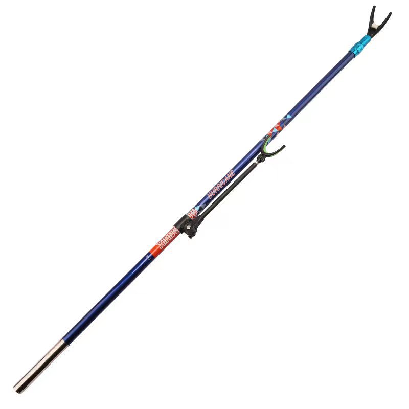 Cross-border Carbon Copy Net Rod Battery Fishing Gear Bracket Light Hard Copy Fishing Rod Telescopic Positioning Fishing Rod Fishing Gear