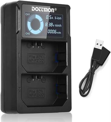 Digital camera fz100 battery charger USB smart LCD NP-FZ100 battery charger