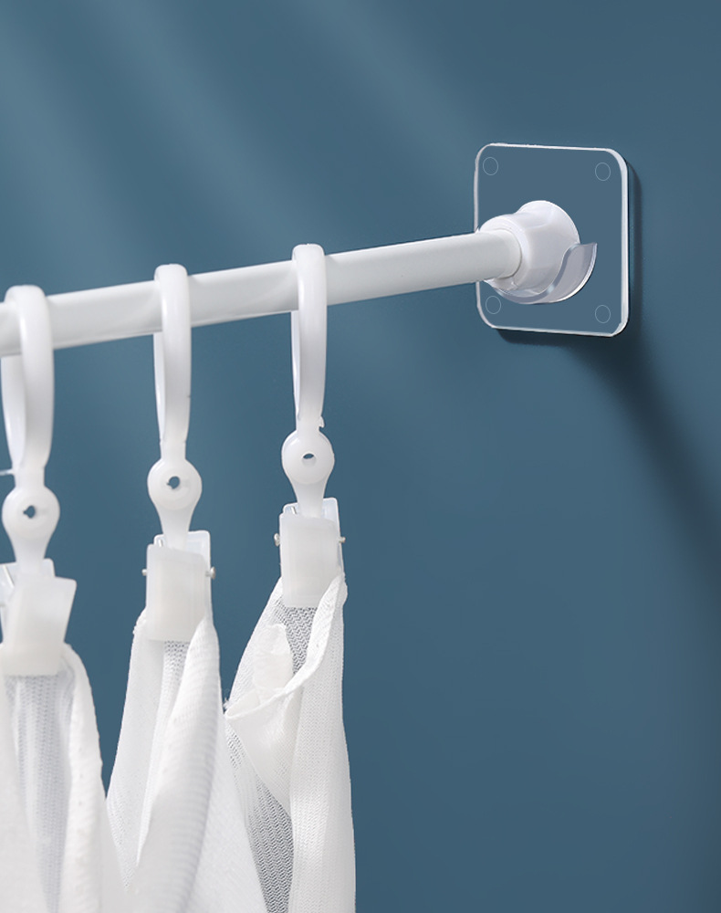 Japanese telescopic rod holder supporting Rod Holder shower curtain rod curtain rod load-bearing non-slip drop hook Rod Holder