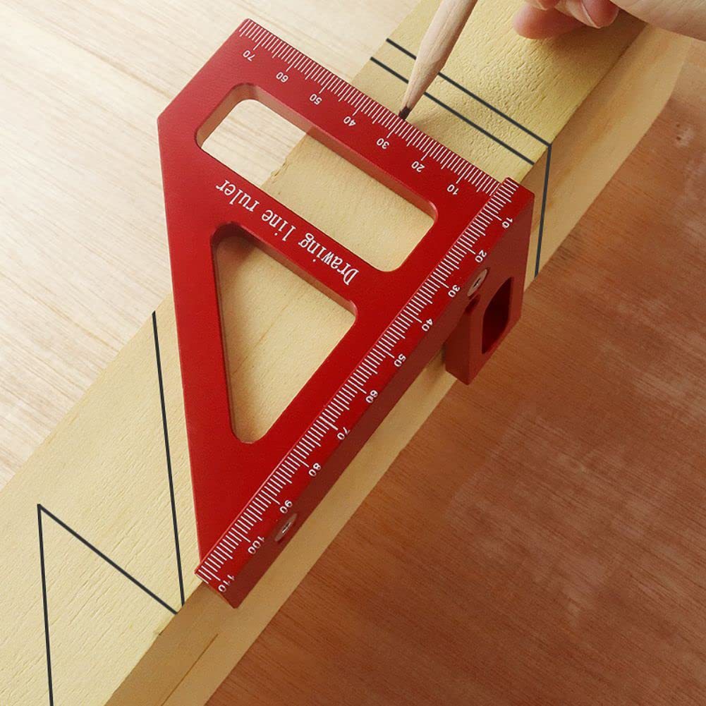 3D Multi-Angle Measuring Ruler45 ° 90 ° line drawing ruler scribing ruler scale cross-border