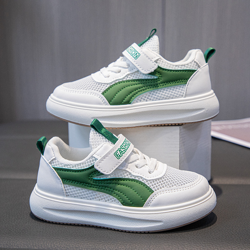 Children's Board Shoes Breathable Men's and Women's Mesh Shoes Summer New Ins Students White Shoes Soft Sole Boys Sports Children's Shoes