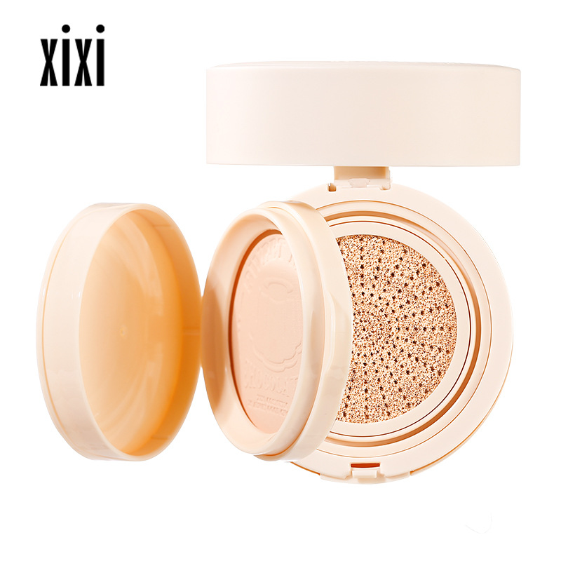 xixi wooden candy Pudding permeable double-layer air cushion moisturizing concealer makeup pad powder cake two-in-one waterproof flat
