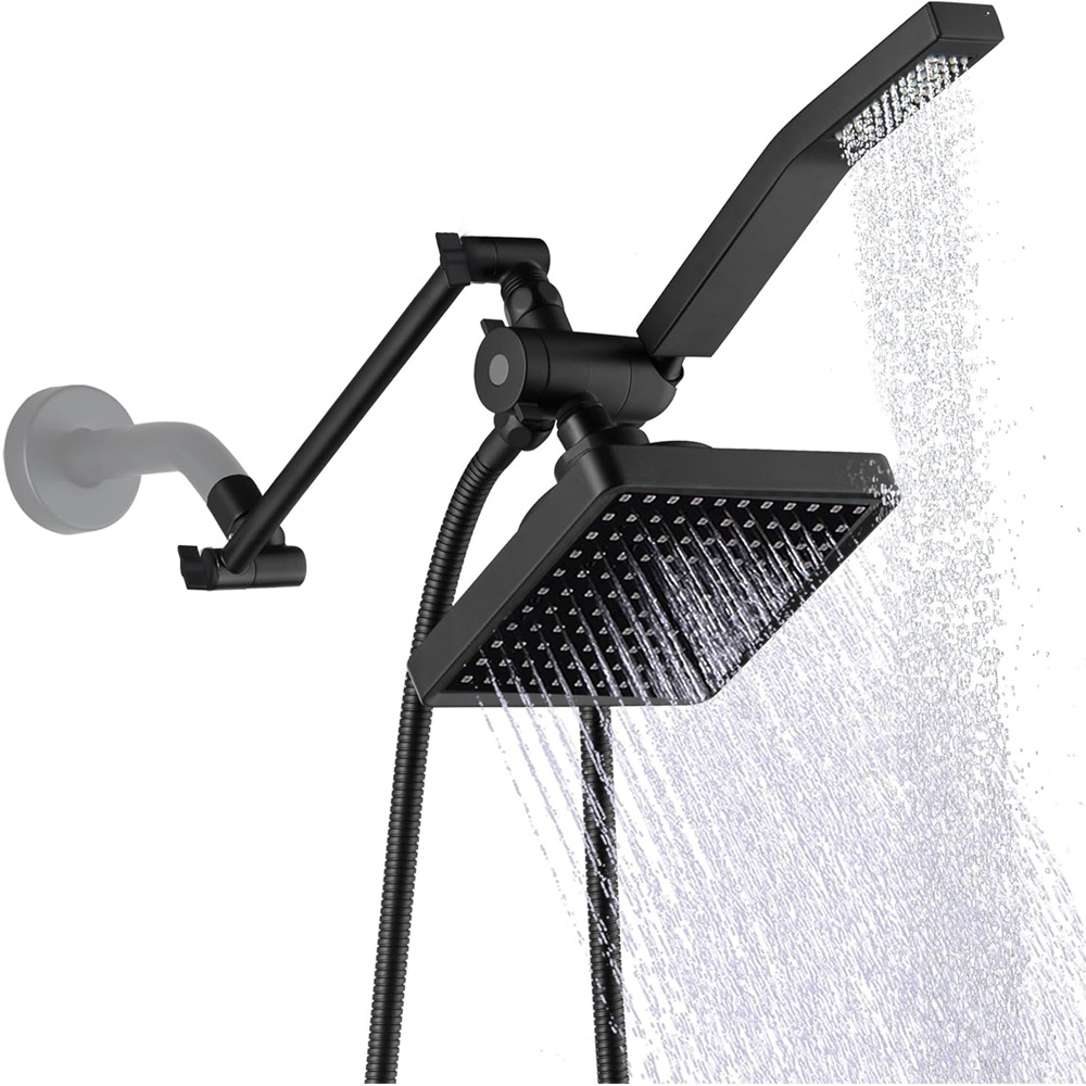 Cross-border American concealed shower head shower suit socket extension rod bracket stainless steel hand shower suit