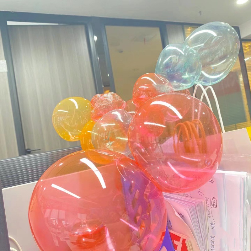 Wholesale childhood nostalgic colorful bubble gum blowing non-toxic blowing wave ball children's space balloon toy bubble stick