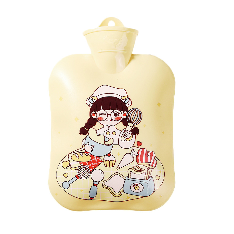 New hand warmer belly warming Big Small size cartoon PVC hot water bag irrigation plush water injection warm handbag large capacity