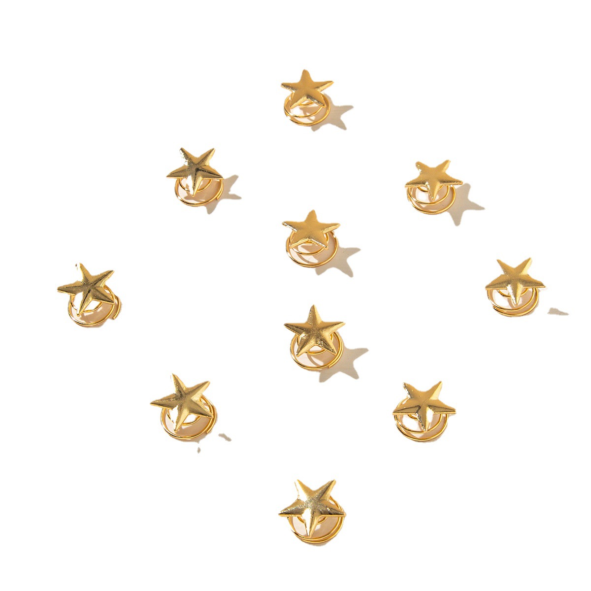 New! Korean Minimalist Star Hairpin Simple Spiral Clip Hair Decoration Disc Hair Accessories European and American Hair Accessories