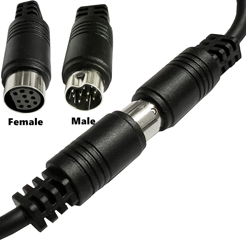 s-video 10Pin male and male butt connection line component Line S terminal mini DIN 10pin video equipment