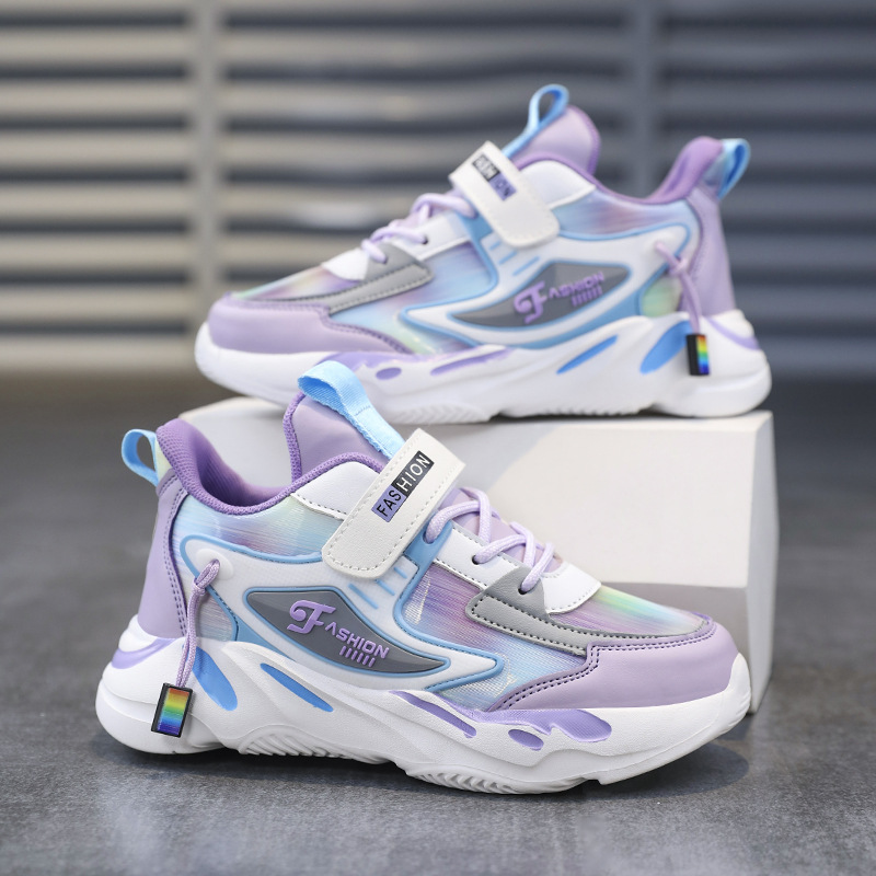 2025 Summer Boys sneaker Mesh Breathable Lightweight Deodorant Boys Running Shoes Lace-up Magic Ties Girls Shoes