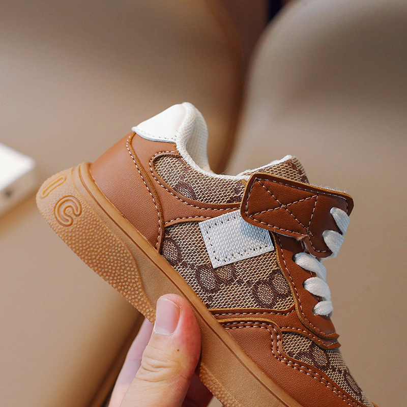 Autumn and Winter 2024 New Korean Style Children's Sports Casual Shoes Girls Low-top Boys' Baby Shoes Running Shoes Trendy