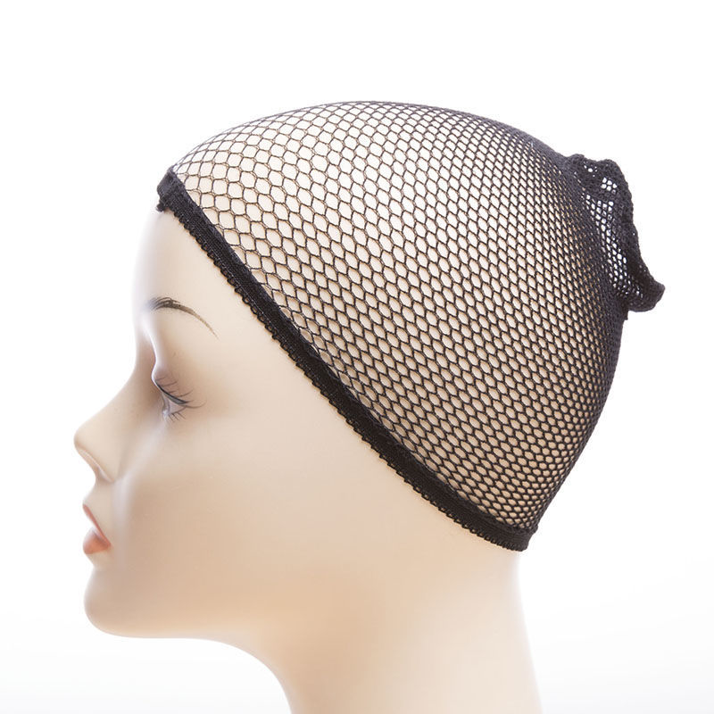 Factory in stock wig hair net long hair cos fake hair care accessories black two-headed lace net cap supplier