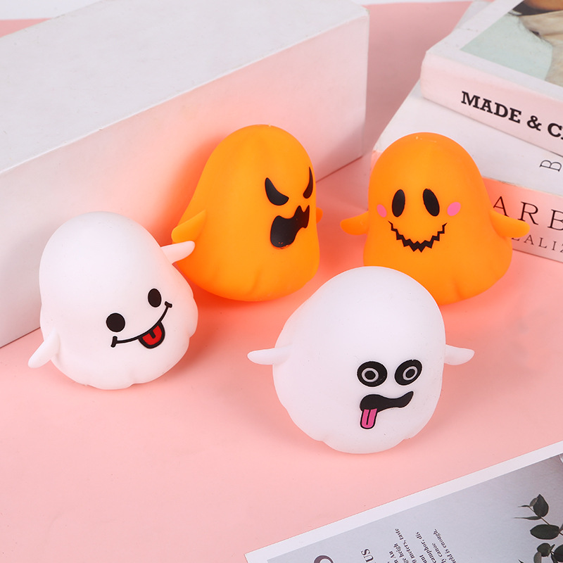 New Cute Decompression Toy Halloween Ghost Luminous Decompression Slow Rebound Toy Creative Modeling Pinch Music