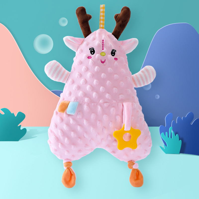 Factory direct baby soothing doll cushion towel baby sleep plush hand doll toy baby can sleep at the entrance