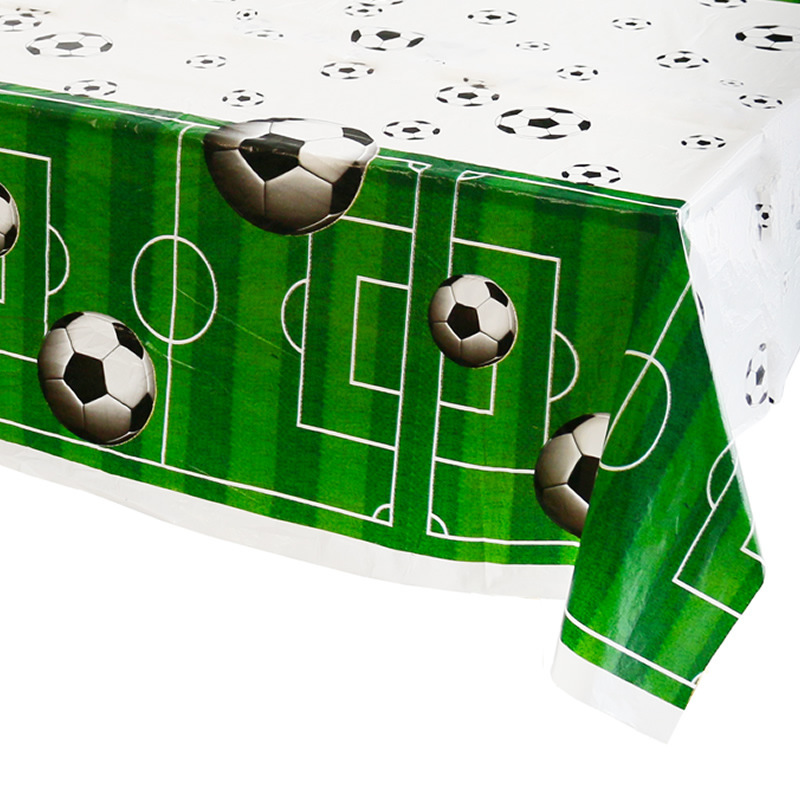 クロスボーダーアマゾン使い捨てpe長方形厚手プリントテーブルクロスサッカー野球誕生日パーティーテーマテーブルクロス|undefined