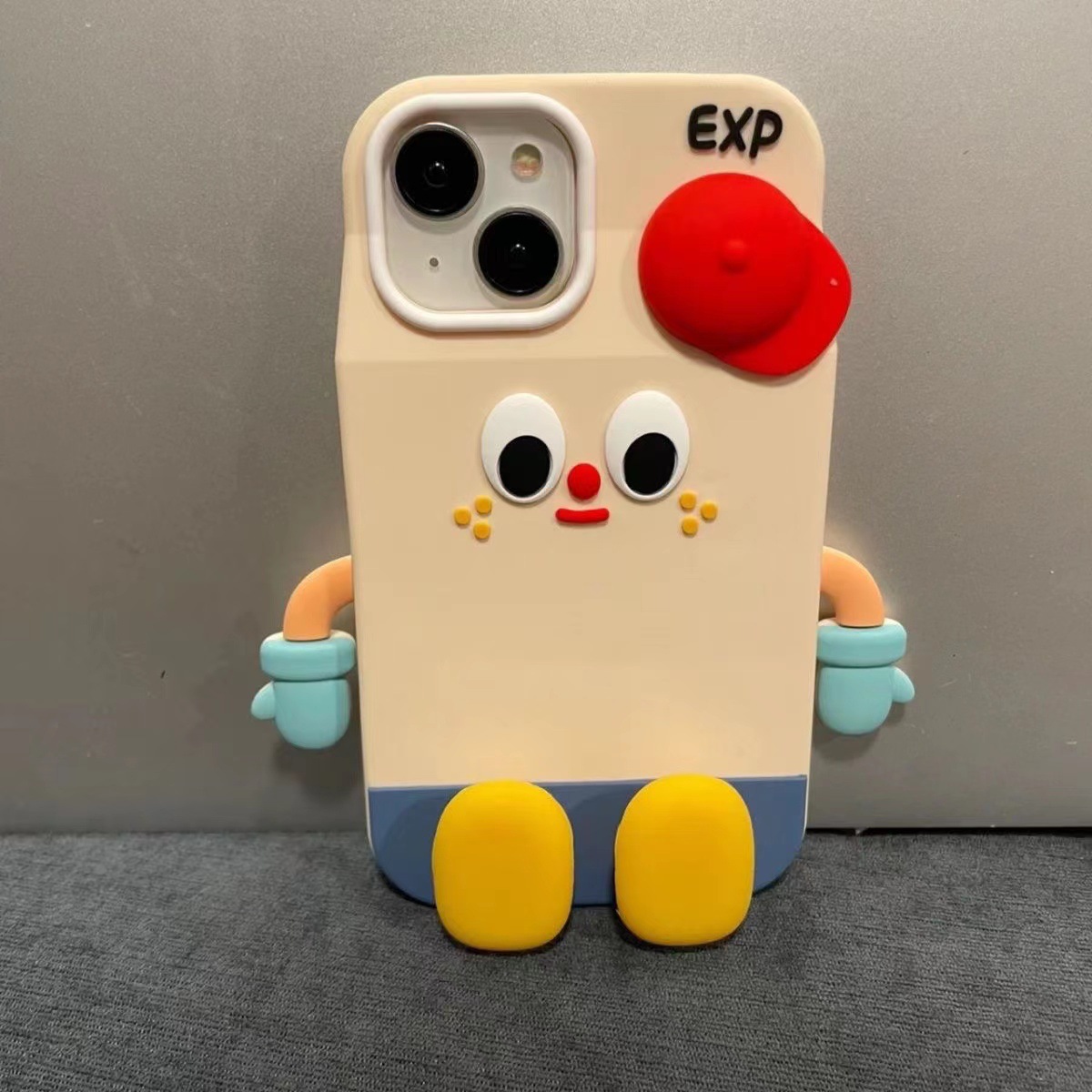 Adorable cartoon Little Red Riding Hood ultra cute expression phone case suitable for iPhone 15 Pro Max, Huawei Mate 60